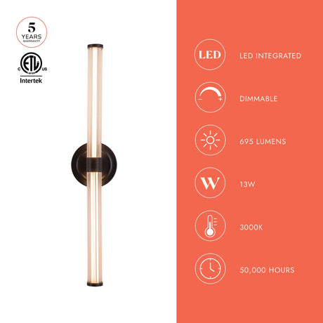 Alora Mood Elsie 24-in Wall/Vanity Light