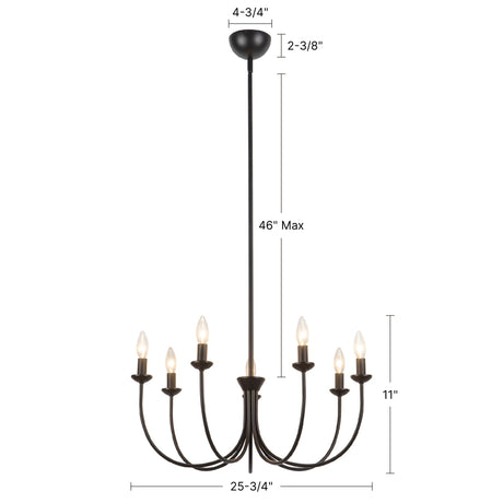 Alora Mood Ember 26-in Chandelier