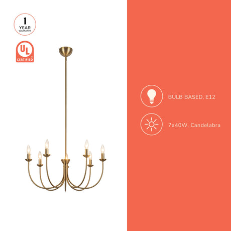 Alora Mood Ember 26-in Chandelier