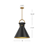 Alora Mood Emerson 18-in Pendant