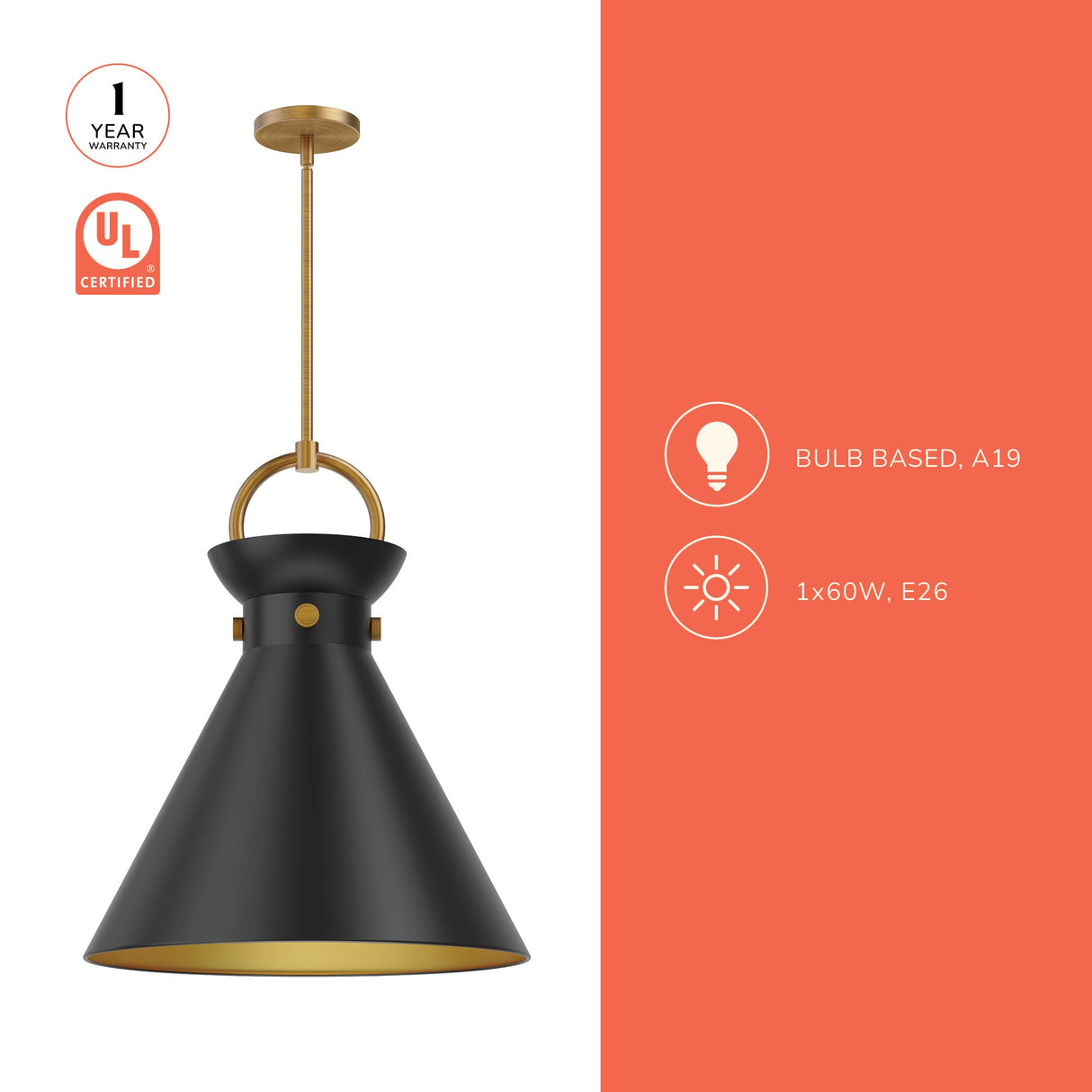Alora Mood Emerson 18-in Pendant