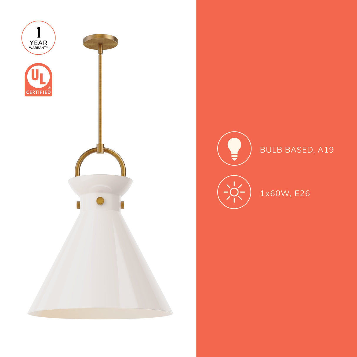 Alora Mood Emerson 18-in Pendant