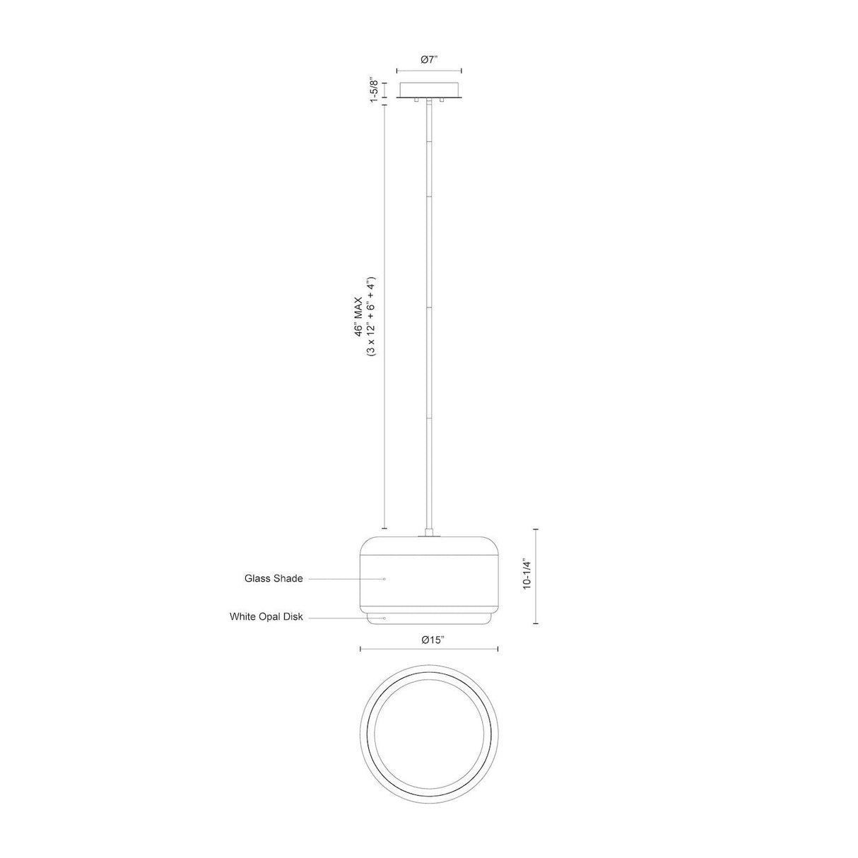 Kuzco Enkel 15-in Pendant