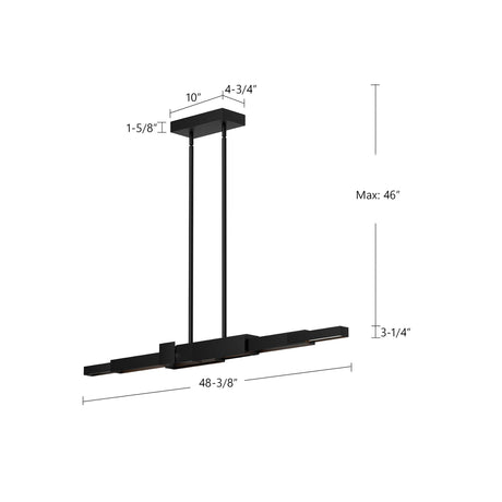 Kuzco Enzo 48-in Linear Pendant