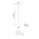 Kuzco Architectural Nordic 3-in (2-in Dia.) Exterior Pendant