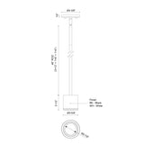 Kuzco Architectural Nordic 3-in (3-in Dia.) Exterior Pendant