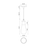 Alora Mood Marcel 4-in Exterior Pendant