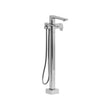 Equinox 2-way Type T (Thermostatic) Coaxial Floor-mount Tub Filler With Hand Shower Trim