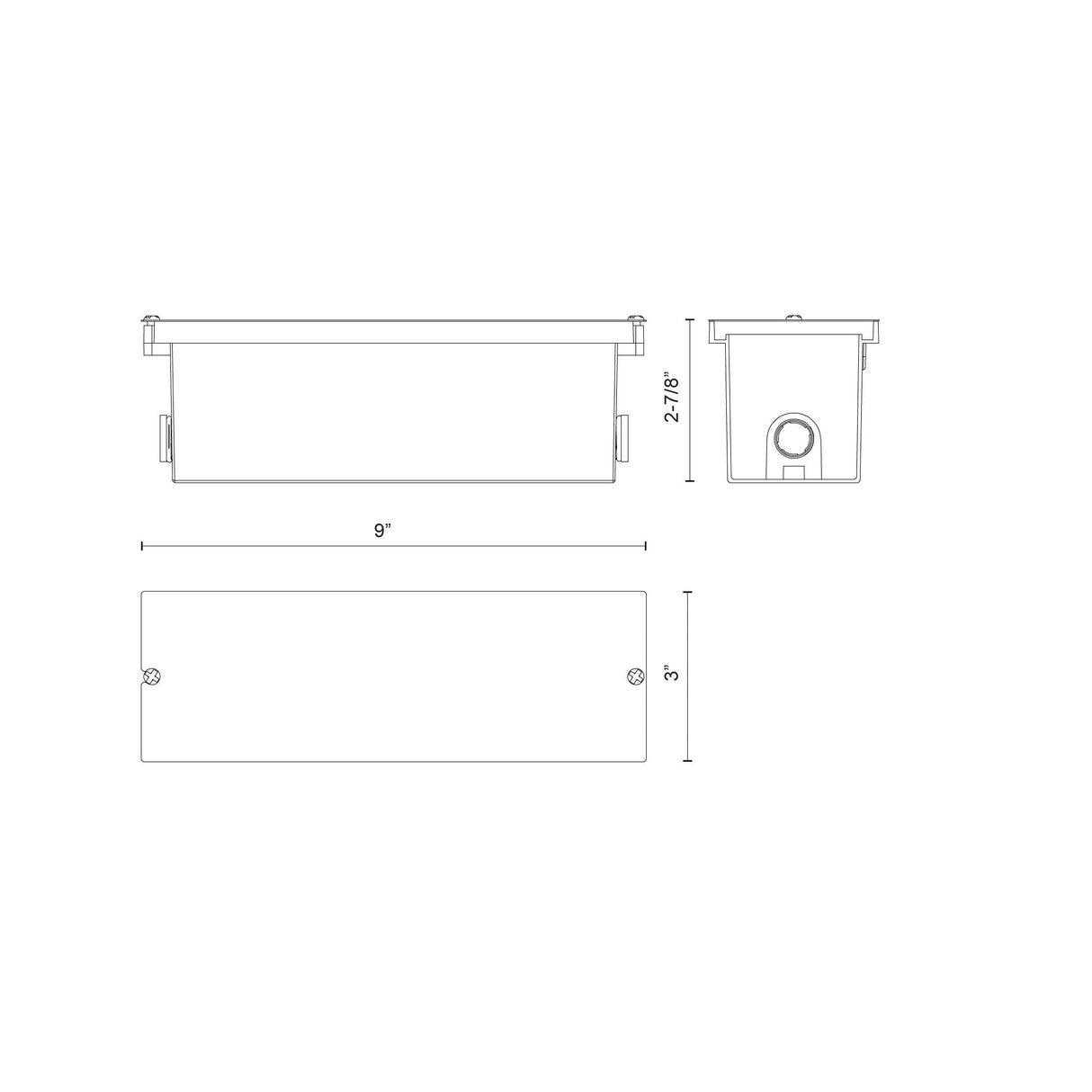 Kuzco Newport ER72410-CBOX Exterior Wall/Step Light