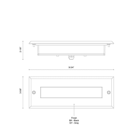 Kuzco Bristol 10-in Exterior Wall/Step Light