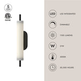 Kuzco Estes 24-in Exterior Wall Sconce
