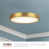 Alora Evelyn 7-in Flush Mount