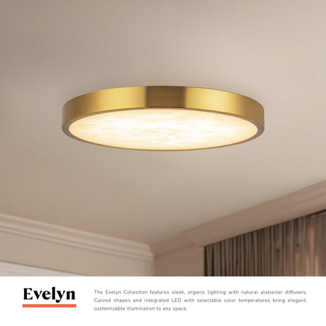 Alora Evelyn 9-in Flush Mount