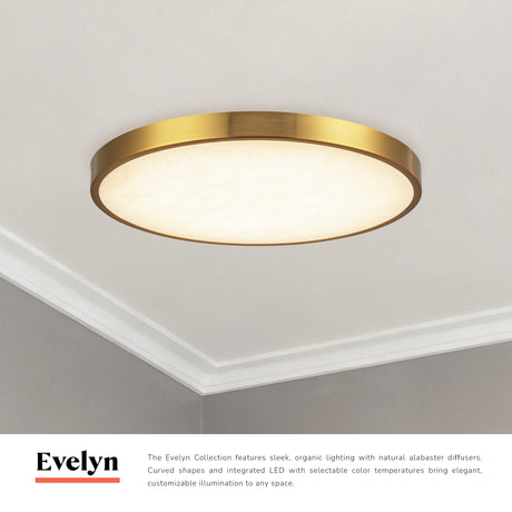 Alora Evelyn 12-in Flush Mount