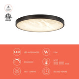 Alora Evelyn 12-in Flush Mount