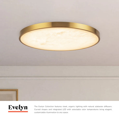 Alora Evelyn 15-in Flush Mount