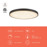 Alora Evelyn 15-in Flush Mount