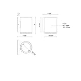 Kuzco Architectural Nordic 5-in (3-in Dia.) Exterior Wall