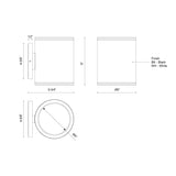 Kuzco Architectural Nordic 6-in (5-in Dia.) Exterior Wall