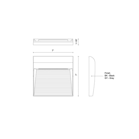 Kuzco Casa 7-in Exterior Wall Sconce