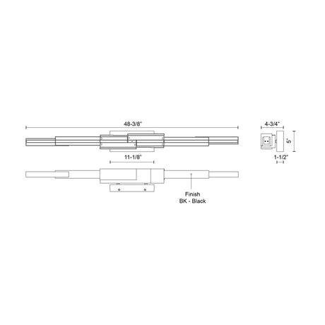 Kuzco Enzo 48-in Wall Sconce