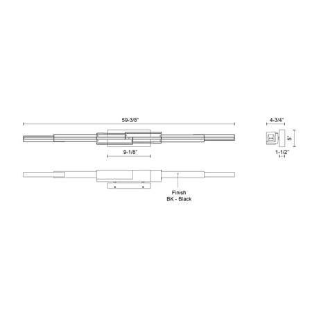 Kuzco Enzo 60-in Wall Sconce