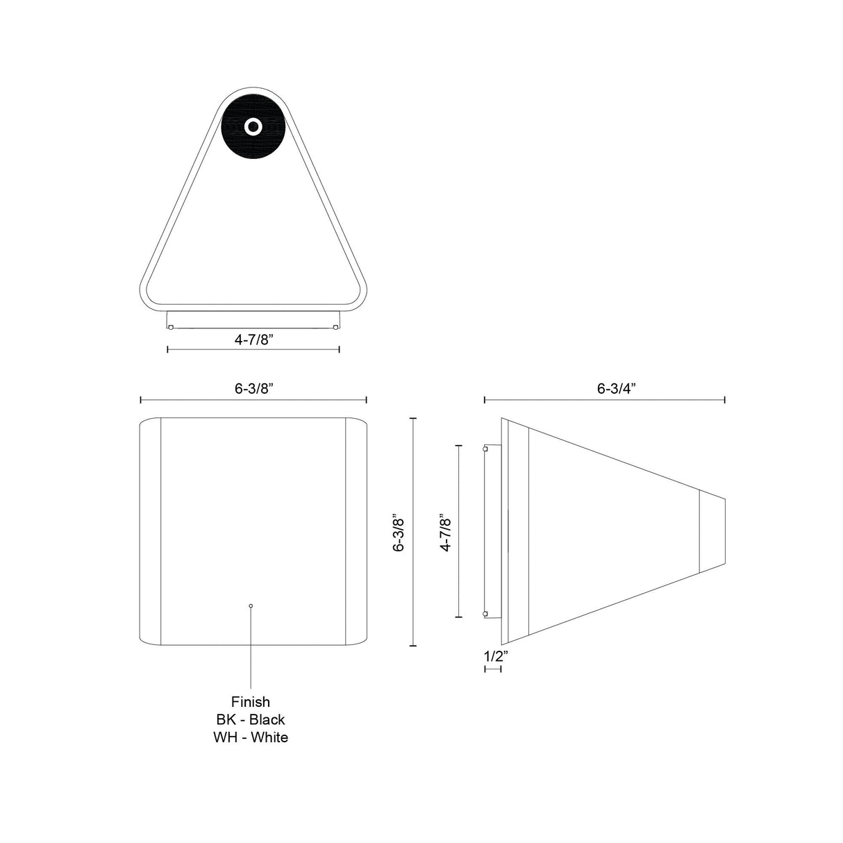 Kuzco Ellis 6-in Exterior Wall Sconce