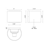 Kuzco Rene 6-in Exterior Wall Sconce