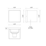Kuzco Helsinki 3-in Exterior Wall Sconce