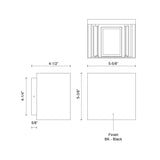 Kuzco Helsinki 6-in Exterior Wall Sconce
