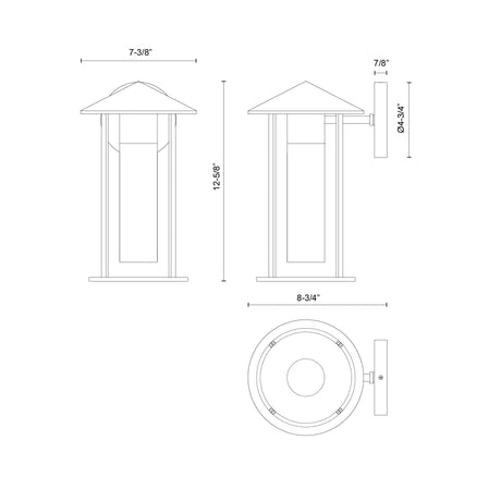 Alora Mood Tenko 12-in Exterior Wall