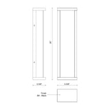 Kuzco Bravo 20-in Exterior Wall Sconce