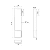 Kuzco Vail 32-in Exterior Wall Sconce