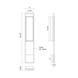 Kuzco Aspen 33-in Exterior Wall Sconce