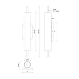 Kuzco Estes 24-in Exterior Wall Sconce