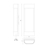 Kuzco Moondew 18-in Exterior Wall Sconce