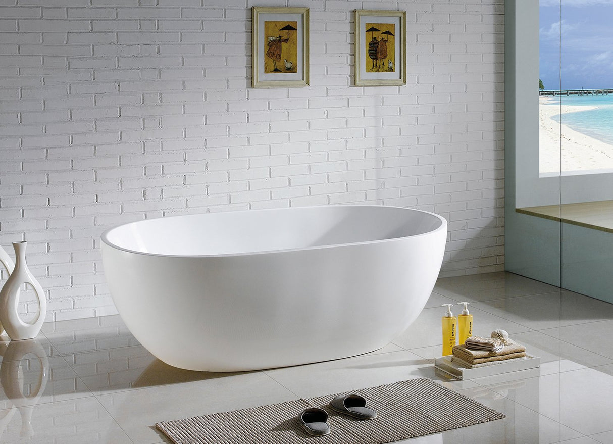 Ezili Freestanding Acrylic Bath – Available Sizes 60“ And 67”