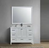 Eileen Transitional Floor Mount Single Sink Vanity Set – Large Size