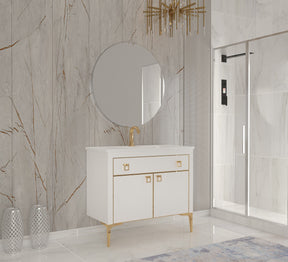 Armadi Art Expression Gold Wall Mount Bathroom Vanity - image 2