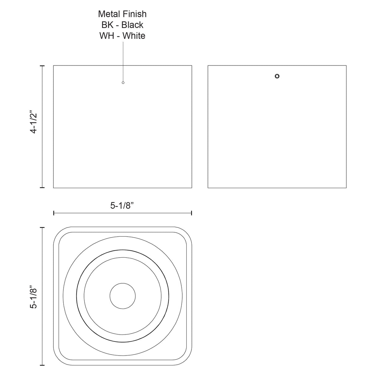 Kuzco Falco 5-in Flush Mount