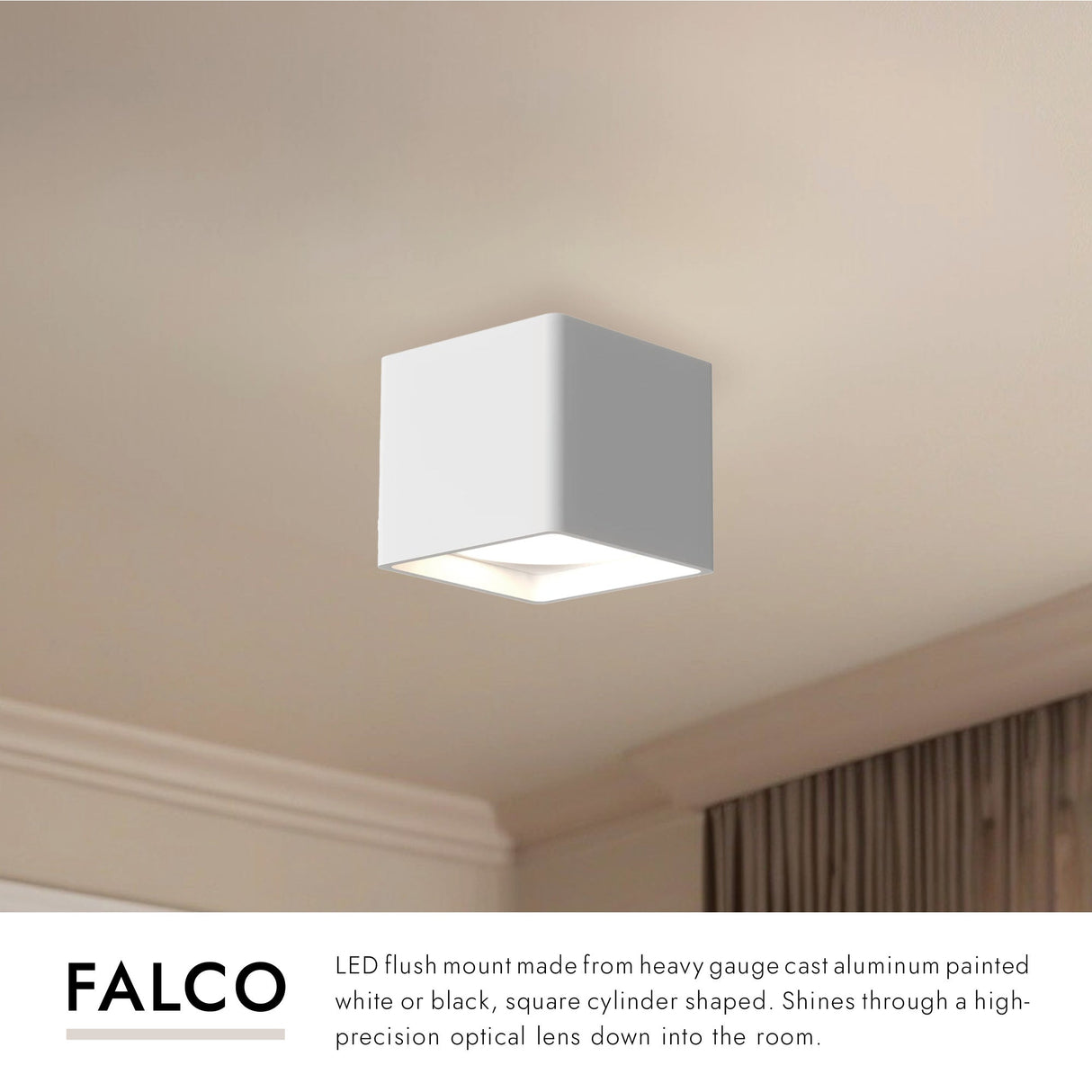Kuzco Falco 5-in Flush Mount