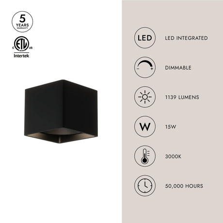 Kuzco Falco 5-in Flush Mount