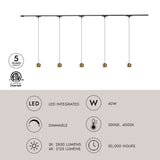 Kuzco Trilo Ceiling Kit - Faria 5-Head