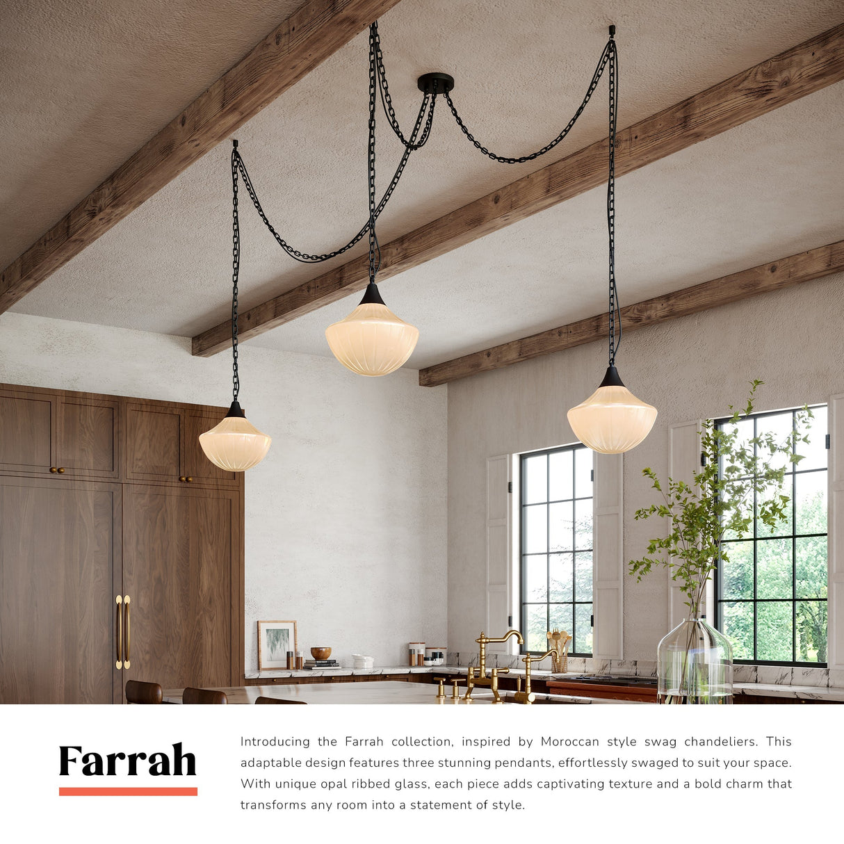 Alora Mood Farrah 3 Head Multi Pendant