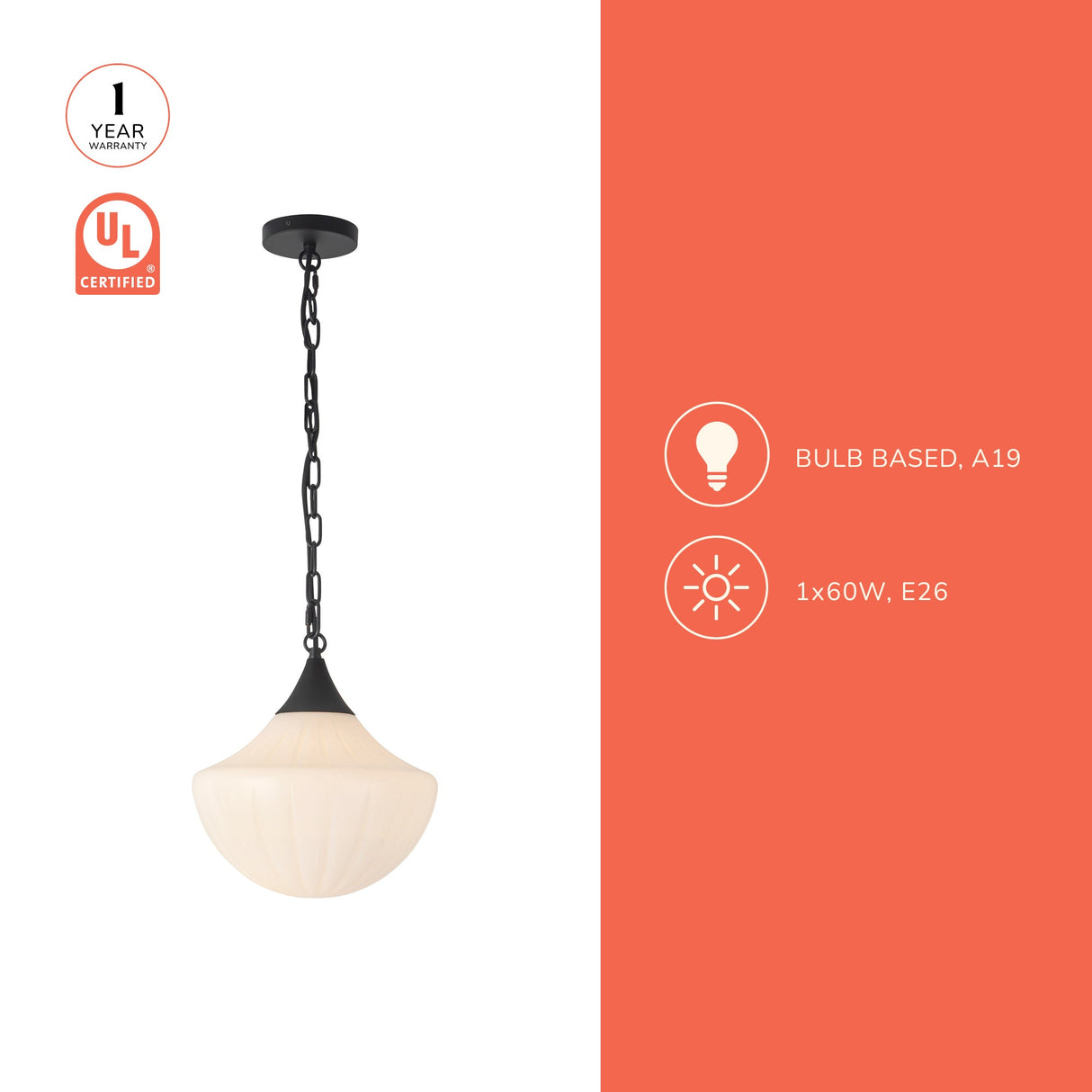 Alora Mood Farrah 12-in Pendant