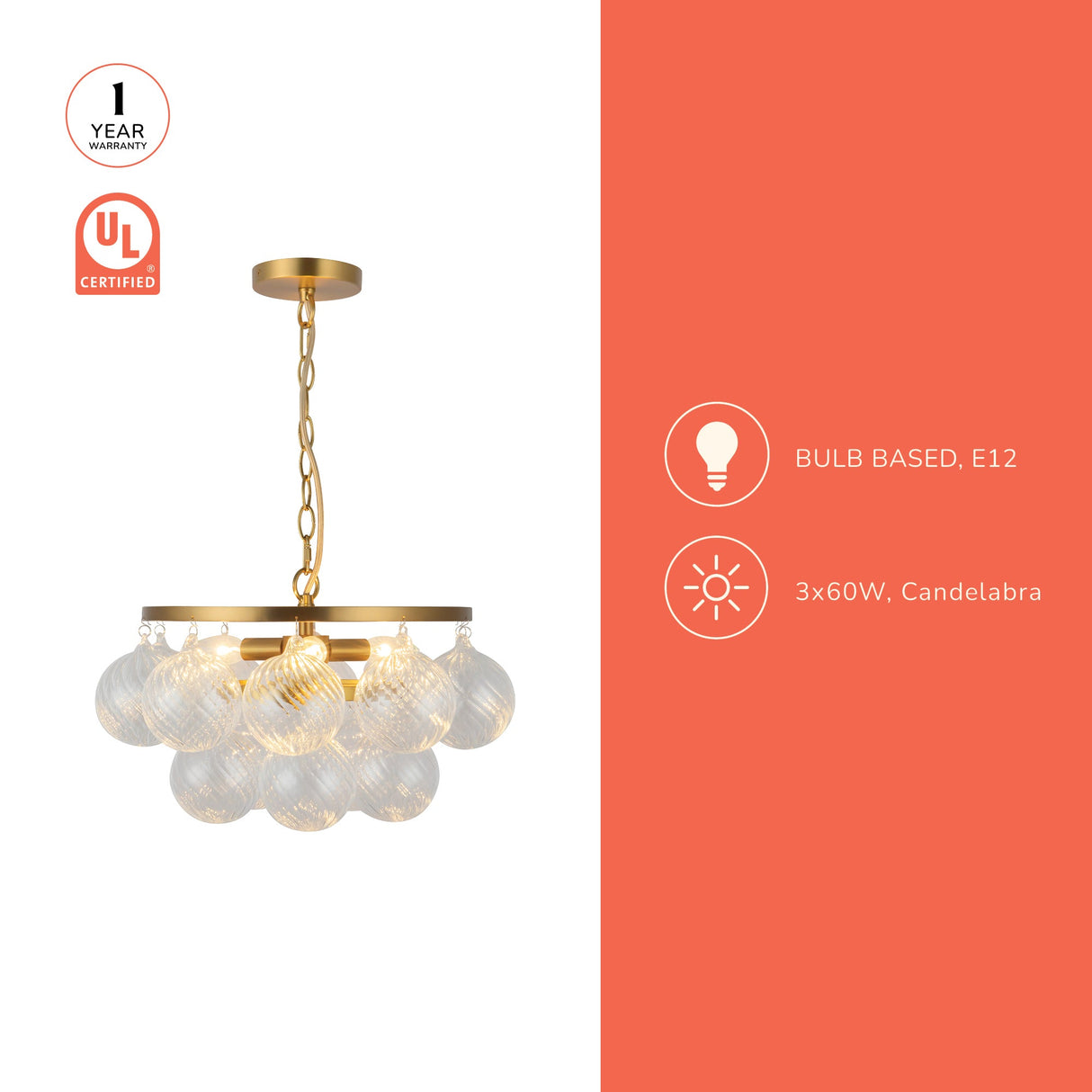Alora Mood Faye 18-in Chandelier