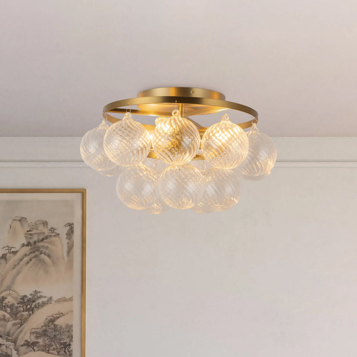 Alora Mood Faye 18-in Semi-Flush Mount