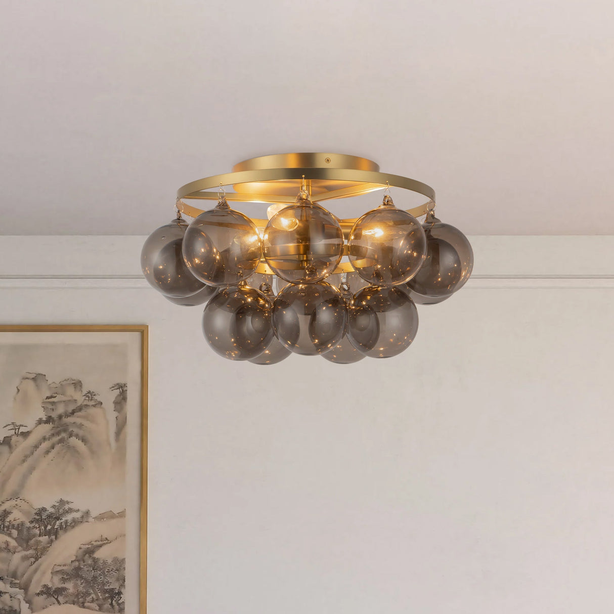Alora Mood Faye 18-in Semi-Flush Mount