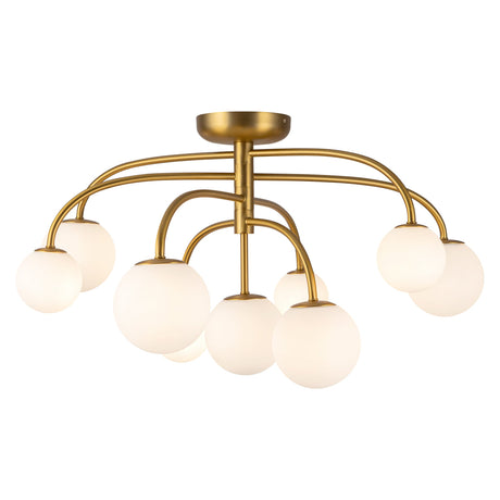 Alora Mood Fiona 33-in Semi-Flush Mount