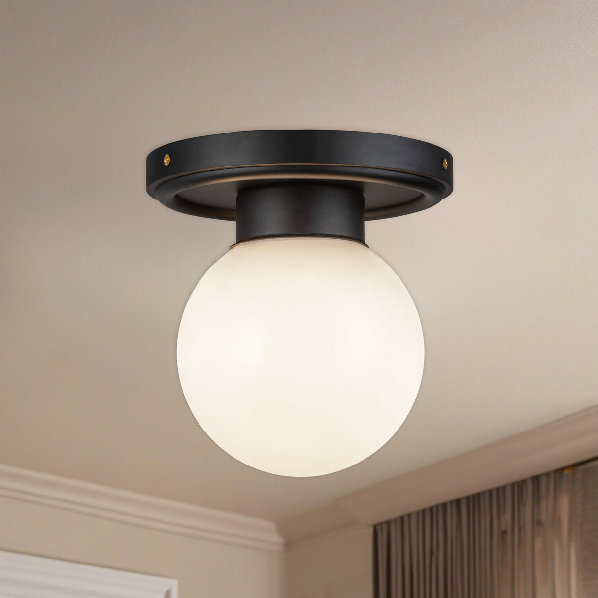Alora Mood Fiore 6-in Semi-Flush Mount